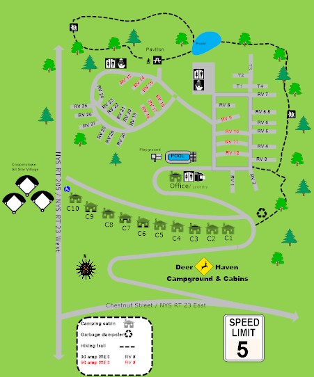 Map | Deer Haven Campground & Cabins